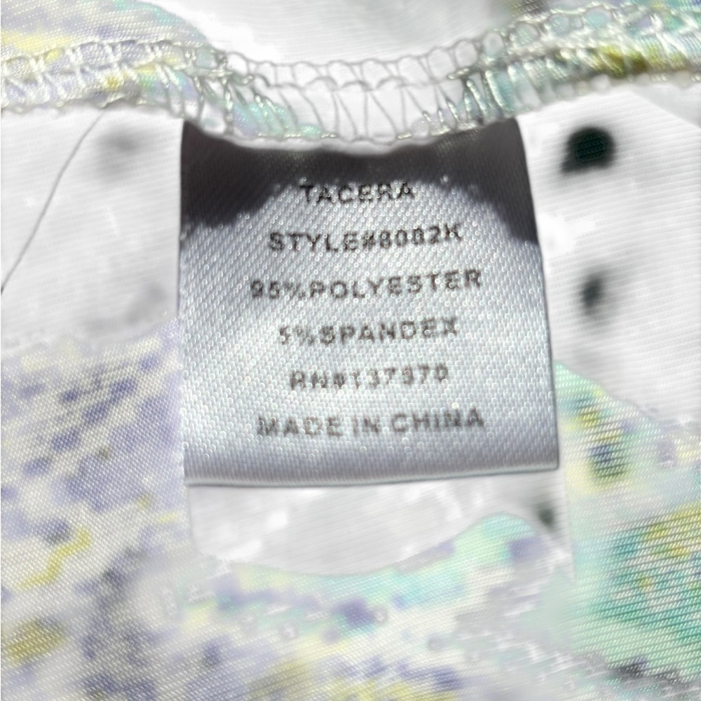 Tacera Green and Purple Chevron Long Sleeve Dress - Picture 4 of 7